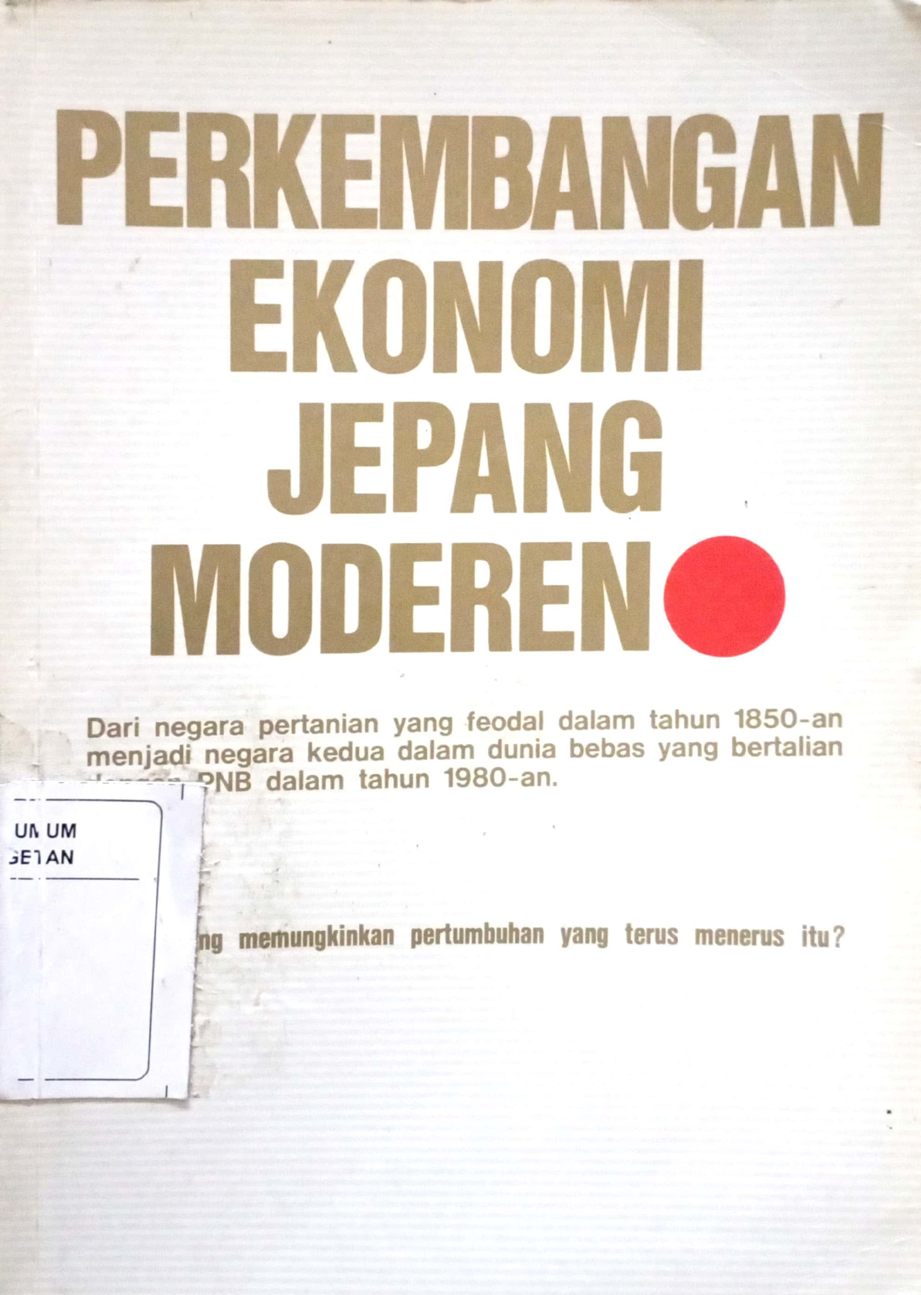 Perkembangan Ekonomi Jepang Modern – Dinas Kearsipan Dan Perpustakaan ...